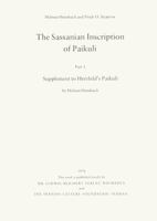 The Sassanian Inscription of Paikuli 3882260181 Book Cover