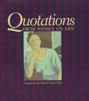 Quotations from Women on Life 0136714897 Book Cover