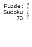 Puzzle: Sudoku 73 B0F784QGLL Book Cover