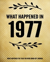 What Happened In 1977 - What Happened During Your Birth Year Gift Journal: The Year You Were Born Book 7.5x9.25 120 Pg Journal Notebook Better Than A Card Birthday Retirement Cheap Gift 1710390344 Book Cover