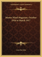 Master Mind Magazine, October 1916 to March 1917 0766134822 Book Cover