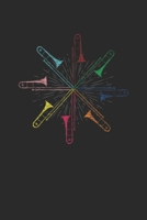 Colorful Trombones: Trombones Notebook, Dotted Bullet (6" x 9" - 120 pages) ~ Musical Instruments Themed Notebook for Daily Journal, Diary, and Gift B07Y1ZD8GQ Book Cover