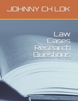 Law Cases Research Questions 1706621469 Book Cover