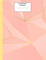 Cornell Notes Notebook: Pretty Pink Geometric Cornell Notebook for College, University, High School, Business or Research Notes-8.5x11-110 Pages-Efficient Way to Use Cornell Method Note Taking System 170165721X Book Cover