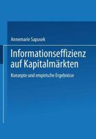 Informationseffizienz Auf Kapitalmarkten: Konzepte Und Empirische Ergebnisse 3409122362 Book Cover