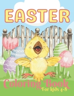 Easter Coloring Book for Kids ages 4-8: 50 Cute images for relaxation and fun B09TBZWQ7H Book Cover