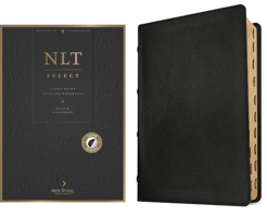 NLT Select Large Print Thinline Reference Bible, Filament Enabled (Goatskin Leather, Black, Indexed, Red Letter) B0GQP69X1Q Book Cover
