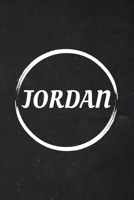 Jordan: A Blank Lined Notebook Journal with Personalized Name for Girls and Women (6 x 9 - 120 Pages) 1692727400 Book Cover