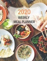 2020 Weekly Meal Planner: 55 Week Meal Planner, Recipe, (112 Pages, Blank, 8.5 x 11) 1676414886 Book Cover