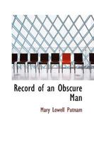 Record of an Obscure Man 0548593698 Book Cover