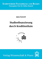 Studienfinanzierung Durch Kreditinstitute 3896734792 Book Cover