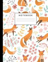 Notebook: Cute Lined Journal Ruled Composition Note Book to Draw and Write In - School Supplies for Elementary, Highschool and College (8.5 x 11 Size 100 Writing Pages) Cover Design 260 1080879994 Book Cover