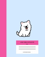 Wide Ruled Notebook Dog Composition Book: Cute Little Puppies Themed Workbook for Adults and Kids. 8" x 10" 120 Pages. 1686002866 Book Cover