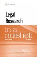 Legal Research in a Nutshell (Nutshells) 0314286659 Book Cover