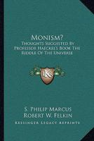 Monism? 1018226893 Book Cover
