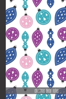 christmas decor notes: small lined Christmas Pattern Notebook / Travel Journal to write in (6'' x 9'') 120 pages 1709949007 Book Cover