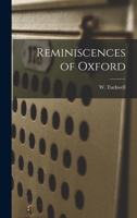 Reminiscences of Oxford 1018480005 Book Cover