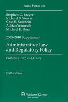 Administrative Law and Regulatory Policy: Problems, Text, and Cases, Seventh Edition, 2017-2018 Case Supplement 1454868724 Book Cover