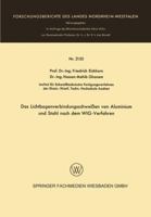 Das Lichtbogenverbindungsschweissen Von Aluminium Und Stahl Nach Dem Wig-Verfahren 3663060128 Book Cover