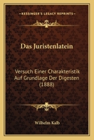 Das Juristenlatein 1167440250 Book Cover