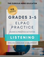 ELPAC/ELD LISTENING Practice Book: 3rd-5th Grade B09WQB38DL Book Cover