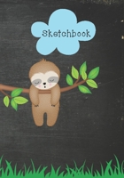 Sketchbook: Cute Sloth Drawing Book For Kids, Women, Teens, Boys and Girls 1689988886 Book Cover