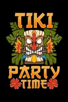 Tiki Party Time: Adorable & Cute Tiki Party Time Island Luau Themed Blank Composition Notebook for Journaling & Writing (120 Lined Pages, 6" x 9") 1710483075 Book Cover