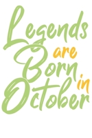 Legends are born in October: Wochenplaner Januar bis Dezember 2020 - 1 Woche auf einen Blick - DIN A5 Monatsplaner Jahresplaner Jahr Terminplaner Checklisten & Notizen Legenden sind im Oktober geboren 1678463493 Book Cover