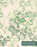 Notebook: Large College Ruled Notebook for Everyday Use Classy Ivy Leaf Design 1691074616 Book Cover