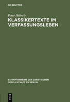 Klassikertexte im Verfassungsleben 3110086050 Book Cover