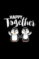 Happy together: 6x9 Penguins blank with numbers paper notebook notes 1709962739 Book Cover