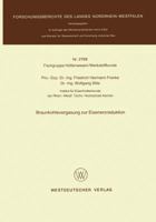 Braunkohlevergasung Zur Eisenerzreduktion 3531027697 Book Cover