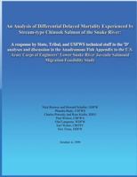 An Analysis of Differential Delayed Mortality Experienced by Stream-type Chinook Salmon of the Snake River 1479184462 Book Cover