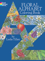 Floral Alphabet Coloring Book 0486255115 Book Cover