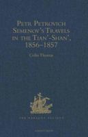 Travels in the Tian'-Shan', 1856-1857: 1856-1857 (Hakluyt Society, Second Series, 189) 0904180603 Book Cover