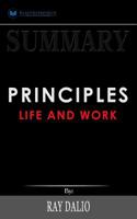 Summary of Principles: Life and Work by Ray Dalio 1646151666 Book Cover