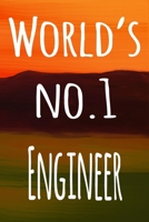 World's No.1 Engineer: The perfect gift for the professional in your life - 119 page lined journal 1694220273 Book Cover