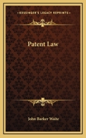 Patent Law 1145803814 Book Cover