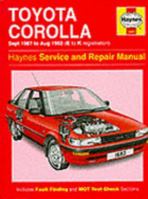 Toyota Corolla 1987-92 Service and Repair Manual 1859601634 Book Cover