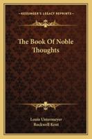 The Book Of Noble Thoughts 1432564528 Book Cover