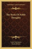 The Book Of Noble Thoughts 1163162884 Book Cover