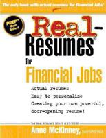 Real Resumes for Financial Jobs 1475093594 Book Cover