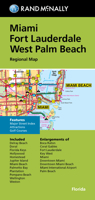 Rand McNally Folded Map: Miami, Fort Lauderdale, and West Palm Beach Regional Map 0528025554 Book Cover