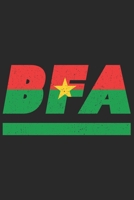 Bfa: Burkina Faso Notizbuch mit karo 120 Seiten in wei�. Notizheft mit der Burkina Faso Flagge 1698850832 Book Cover
