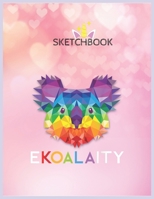 SketchBook: Cute Koala Rainbow Flag Gay Pride Men Women Kids Gift Unicorn Blank Unlined SketchBook for Kids and Girls XL Marple SketchBook 100+ Pages of 8.5x11 Sketching and Doodling 1677140968 Book Cover