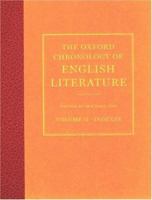 The Oxford Chronology of English Literature 0198606400 Book Cover