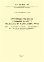 Universitates, censi e imposte dirette nel regno di Napoli (sec. XVII) 8883343115 Book Cover