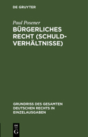 Bürgerliches Recht (Schuldverhältnisse) 3111266087 Book Cover