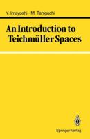 An Introduction to Teichmüller Spaces 4431681760 Book Cover