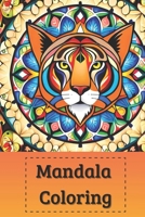 Animal Mandala Coloring B0C79MVMKM Book Cover